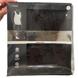 ALFATECH BY ALFANI STRETCH MOISTURE WICKING TANK TOP TAGLESS 5 PACK